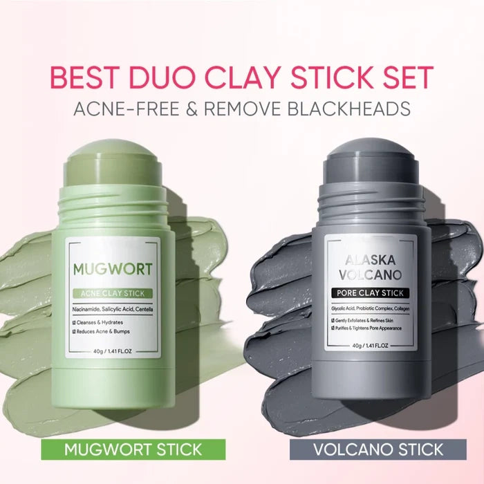Alaska Volcano Pore Clay Stick – Blackhead Remover Face Mask, Deep Pore Cleansing & Gentle Exfoliating Mud Mask