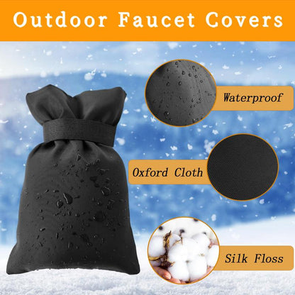 Outdoor Faucet Cover Pack 5.5x7.9in – Insulated Winter Freeze Protection