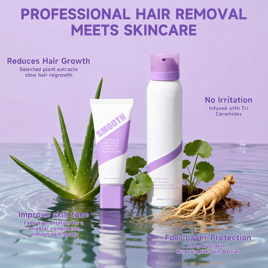 Bikini Pain-Free Hair Removal Cream Smooth Skin, Without the Pain Gentle & Fast-Acting Depilatory