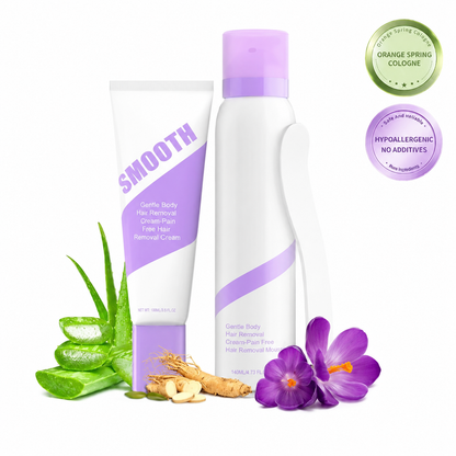 Bikini Pain-Free Hair Removal Cream Smooth Skin, Without the Pain Gentle & Fast-Acting Depilatory