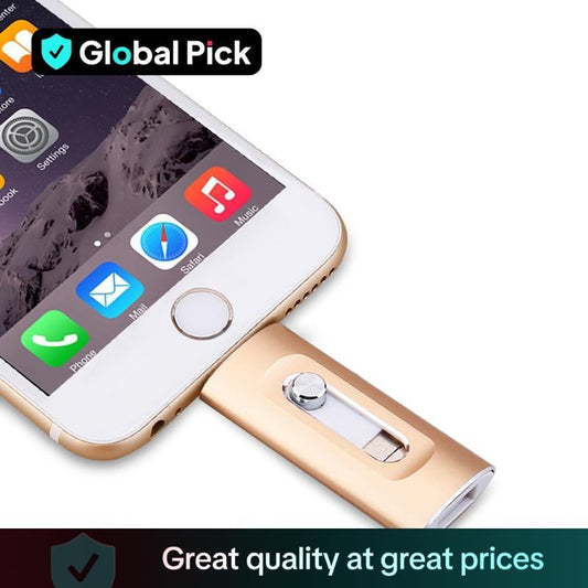 ⚡3 in 1 Flash Drive⚡ Portable High Speed USB 3.0 Memory Storage