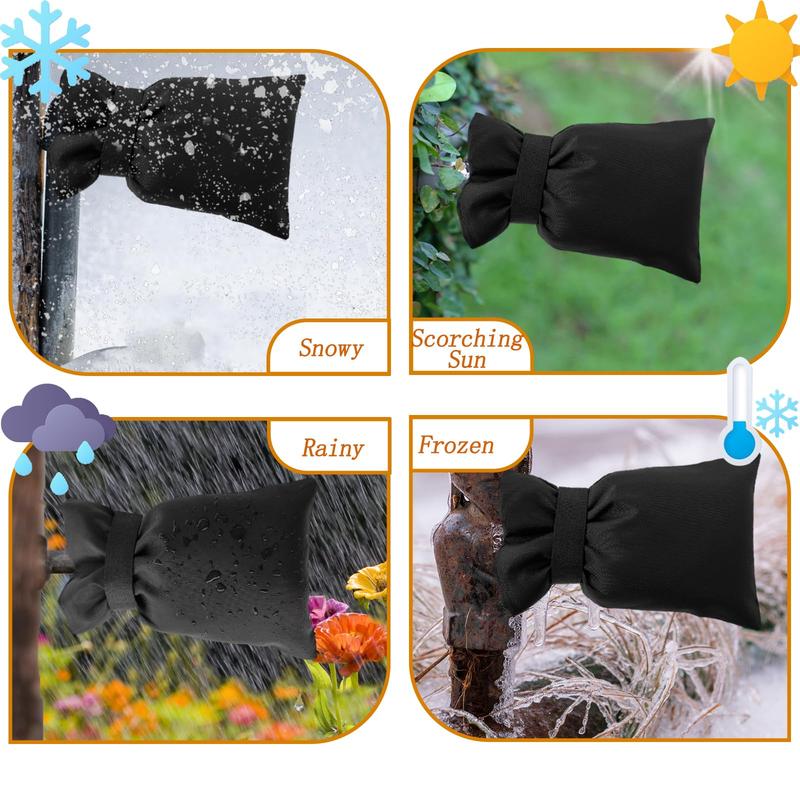 Outdoor Faucet Cover Pack 5.5x7.9in – Insulated Winter Freeze Protection